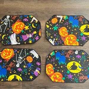 Halloween Themed Party Placemats - Set of 4